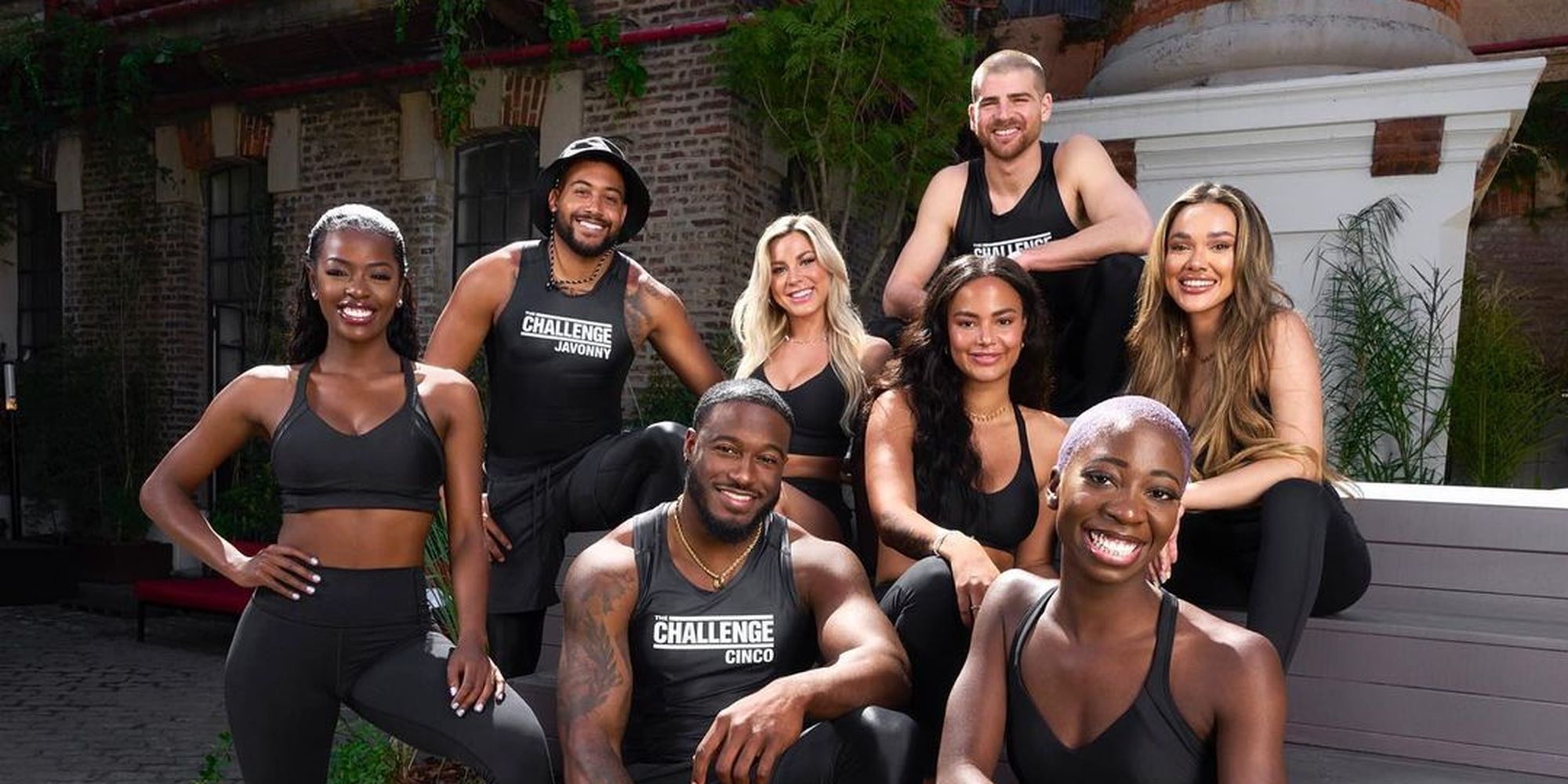The love island cast competing on the challenge