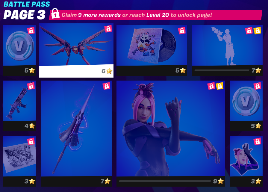 Fortnite Battle Pass Page 3