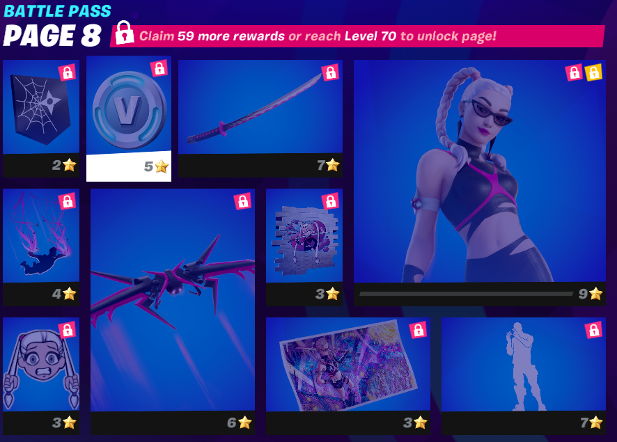 Fortnite Battle Pass Page 8