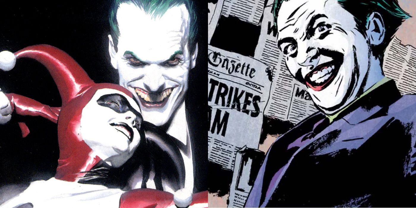 A split screen of Joker stories