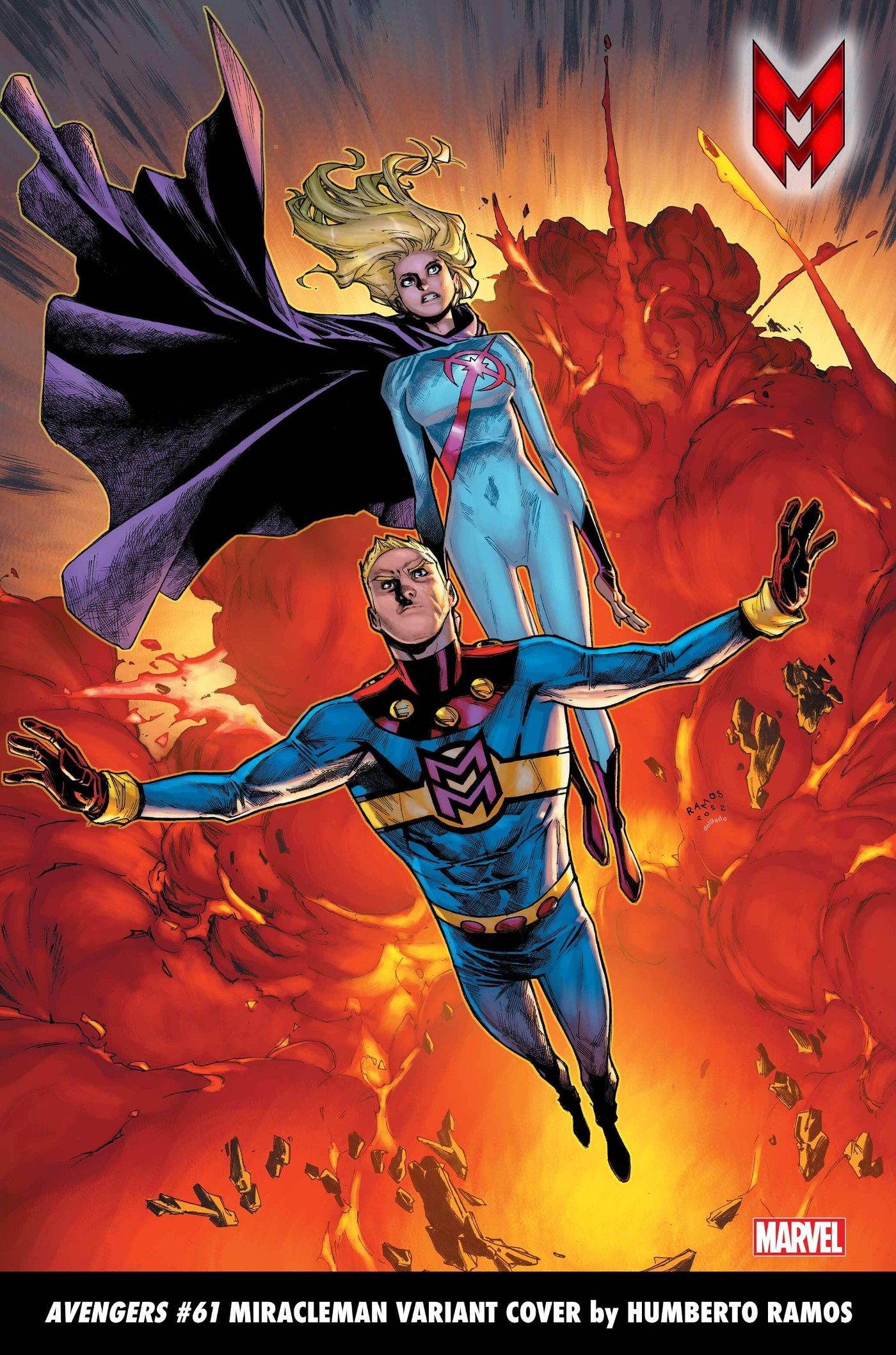 AVENGERS 61 MIRACLEMAN VARIANT COVER by HUMBERTO RAMOS