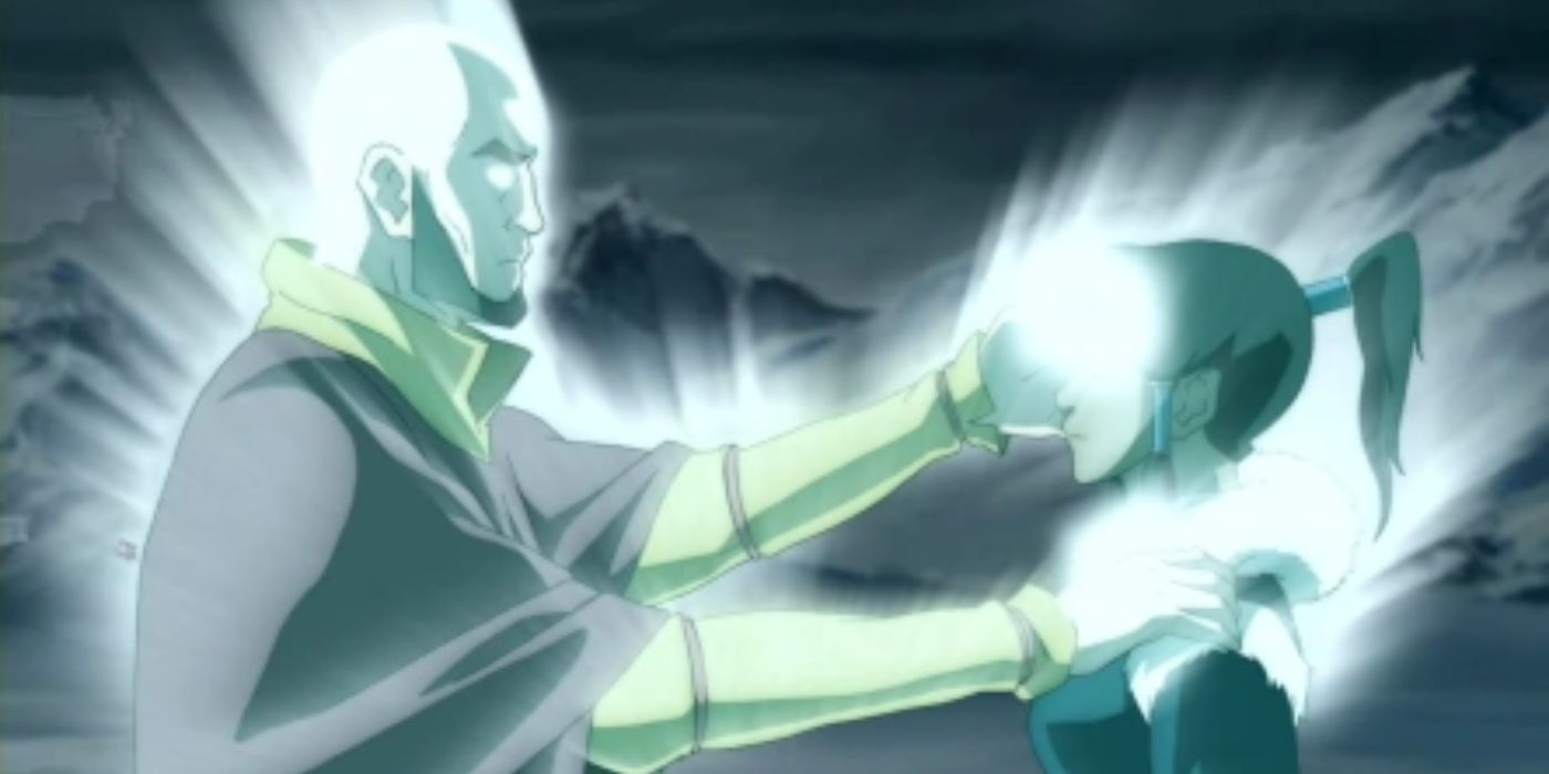 Aang and Korra in Avatar the Legend of Korra