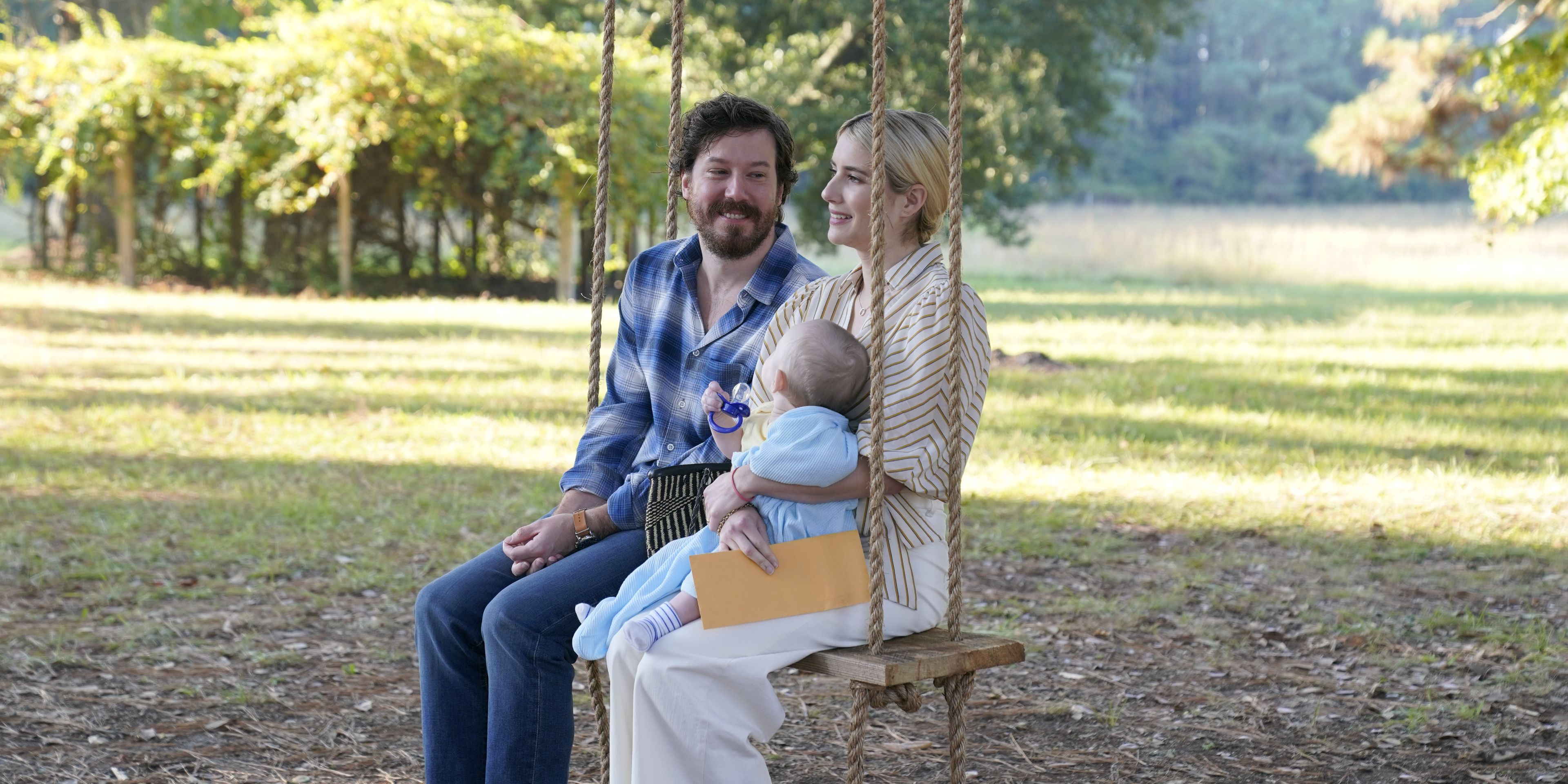 John Gallagher Jr. and Emma Roberts in Abandoned