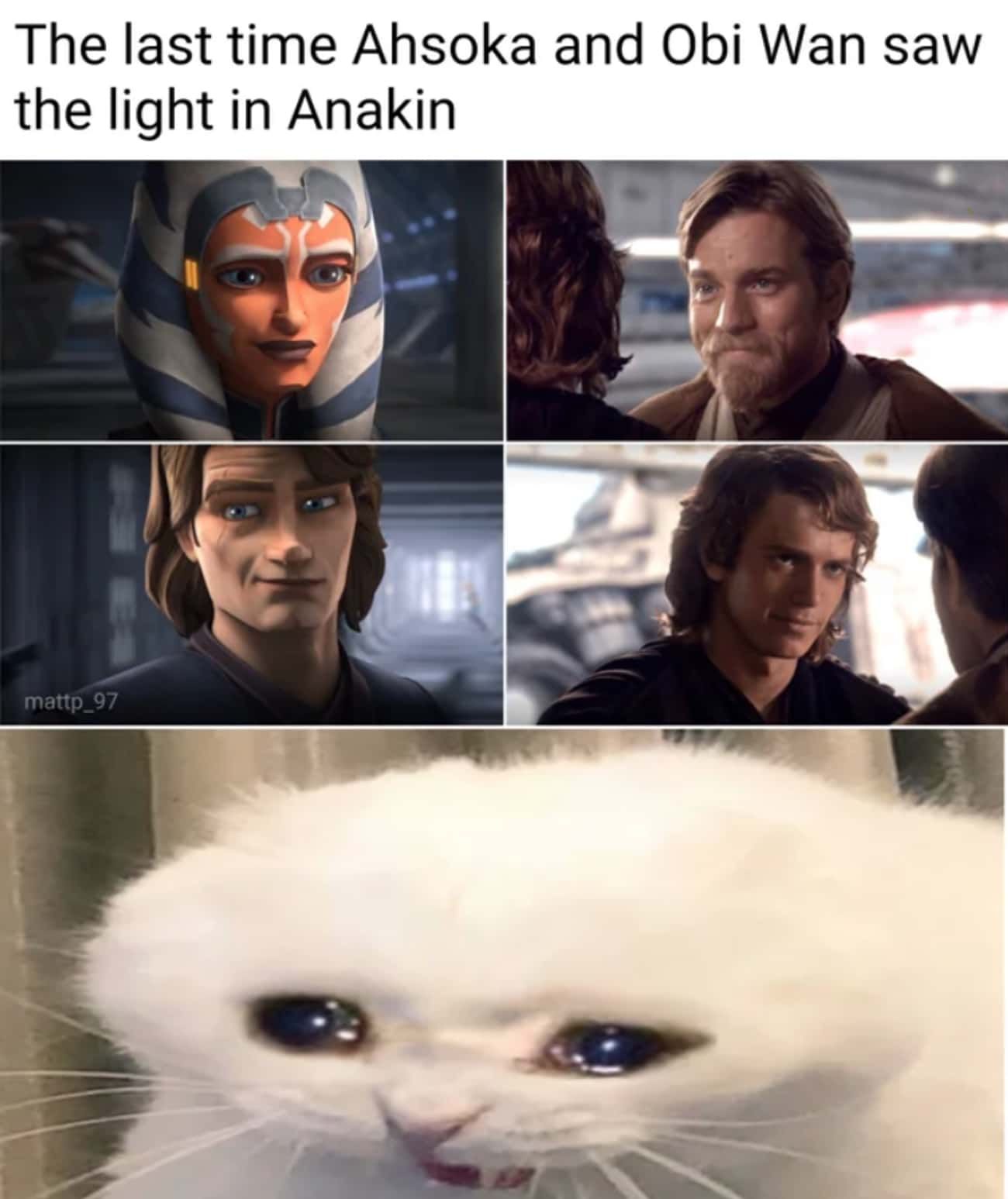 Ahsoka Anakin Obi Wan meme