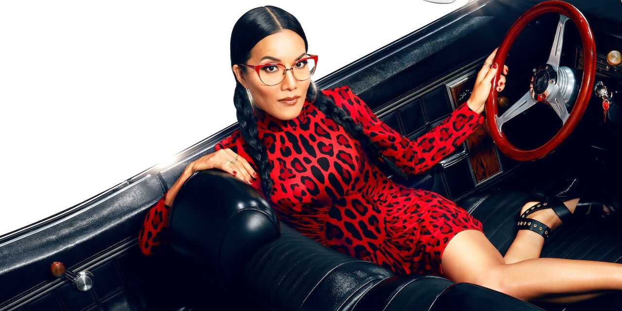Ali Wong in a car in a promotional image for her special Don Wong