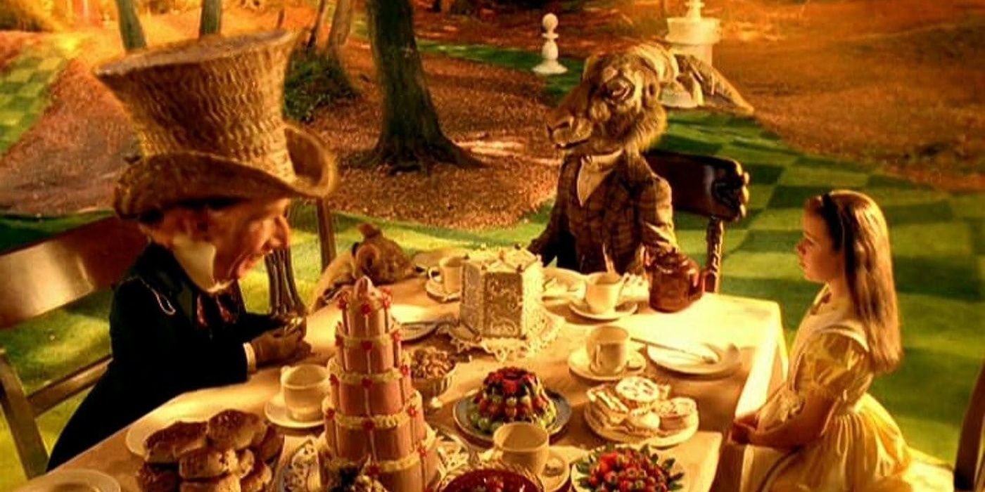 The Mad Tea Party in 1999's Alice in Wonderland