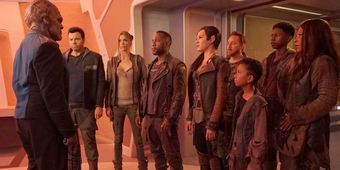The crew from an alternate timeline in The Orville