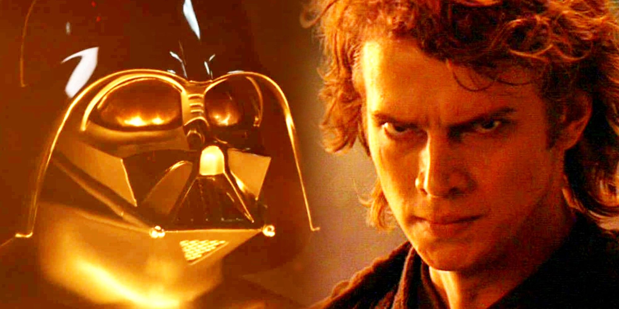 Anakin Skywalker and Darth Vader Split Image