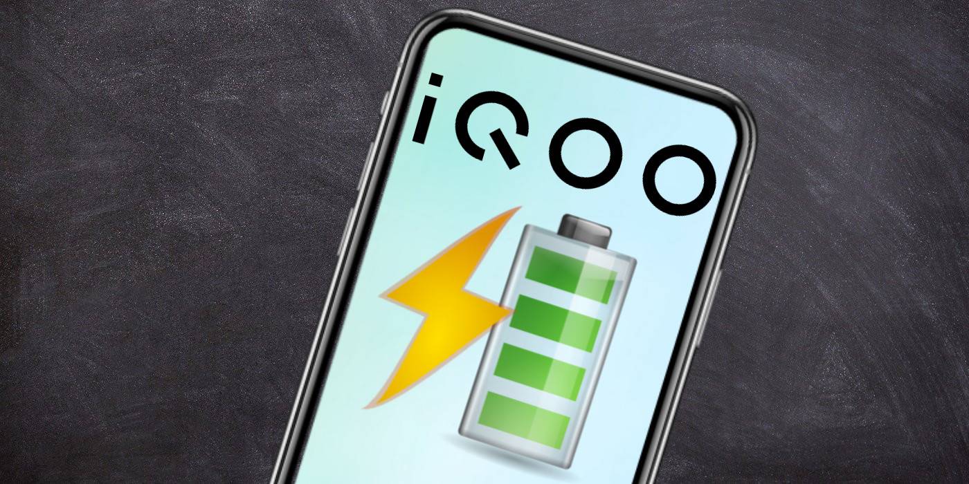 O telefone Android carregará a bateria e o logotipo iQOO