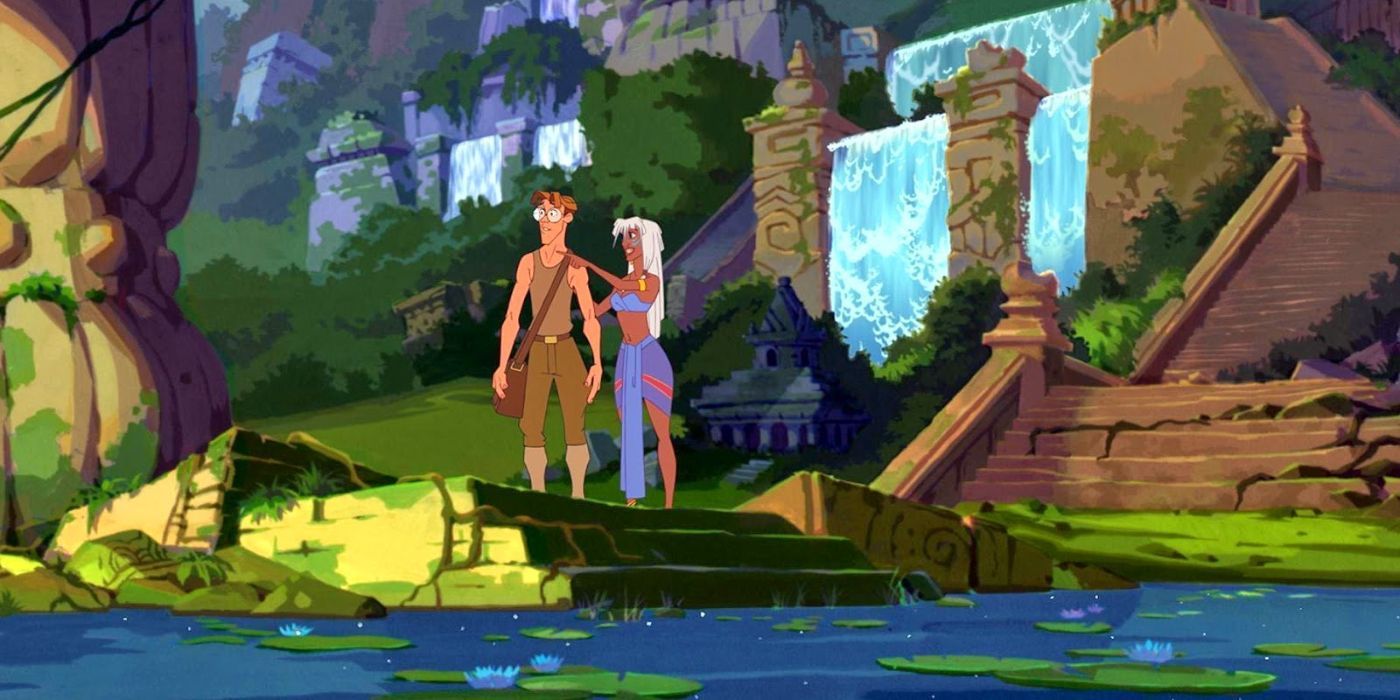 Atlantis characters looking at nature