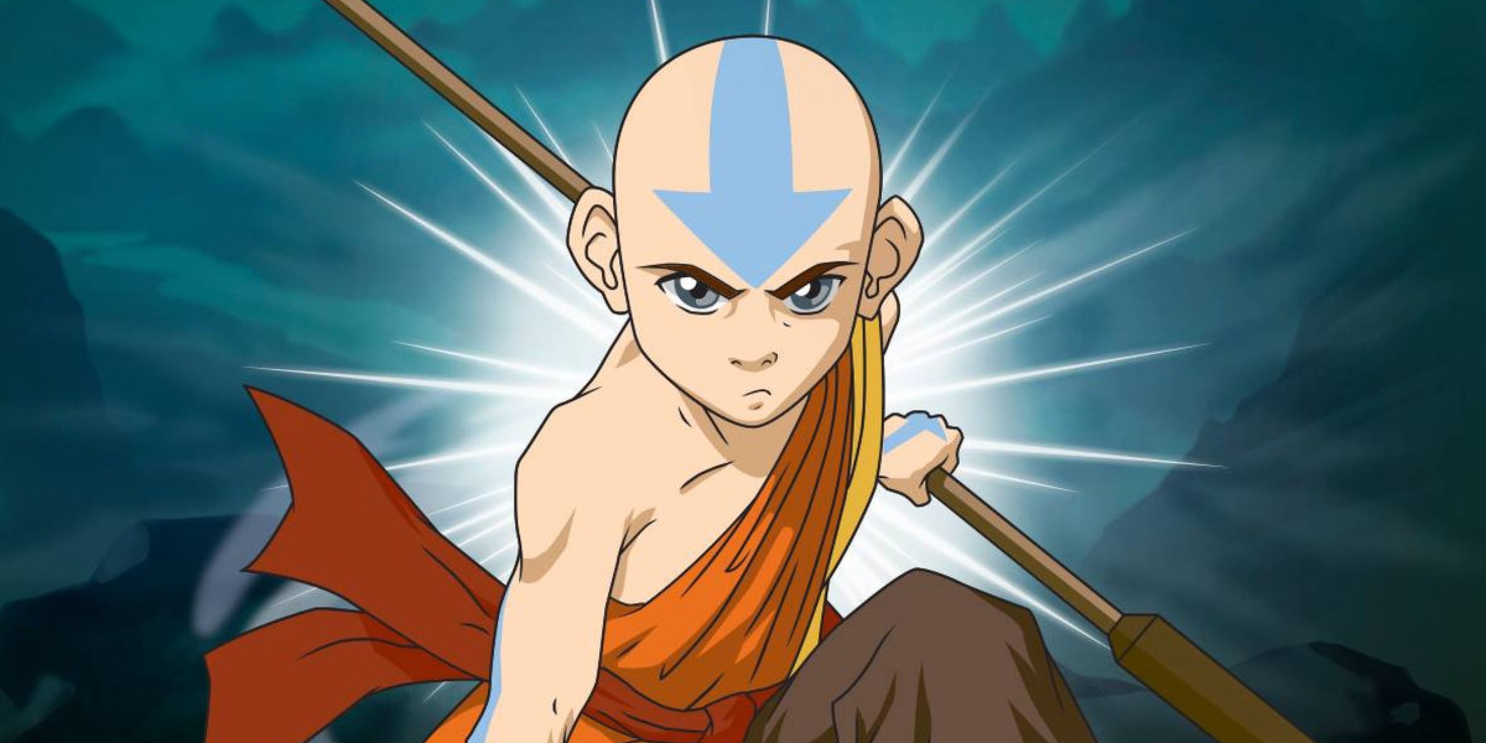 Avatar Aang promtional image from Avatar The Last Airbender