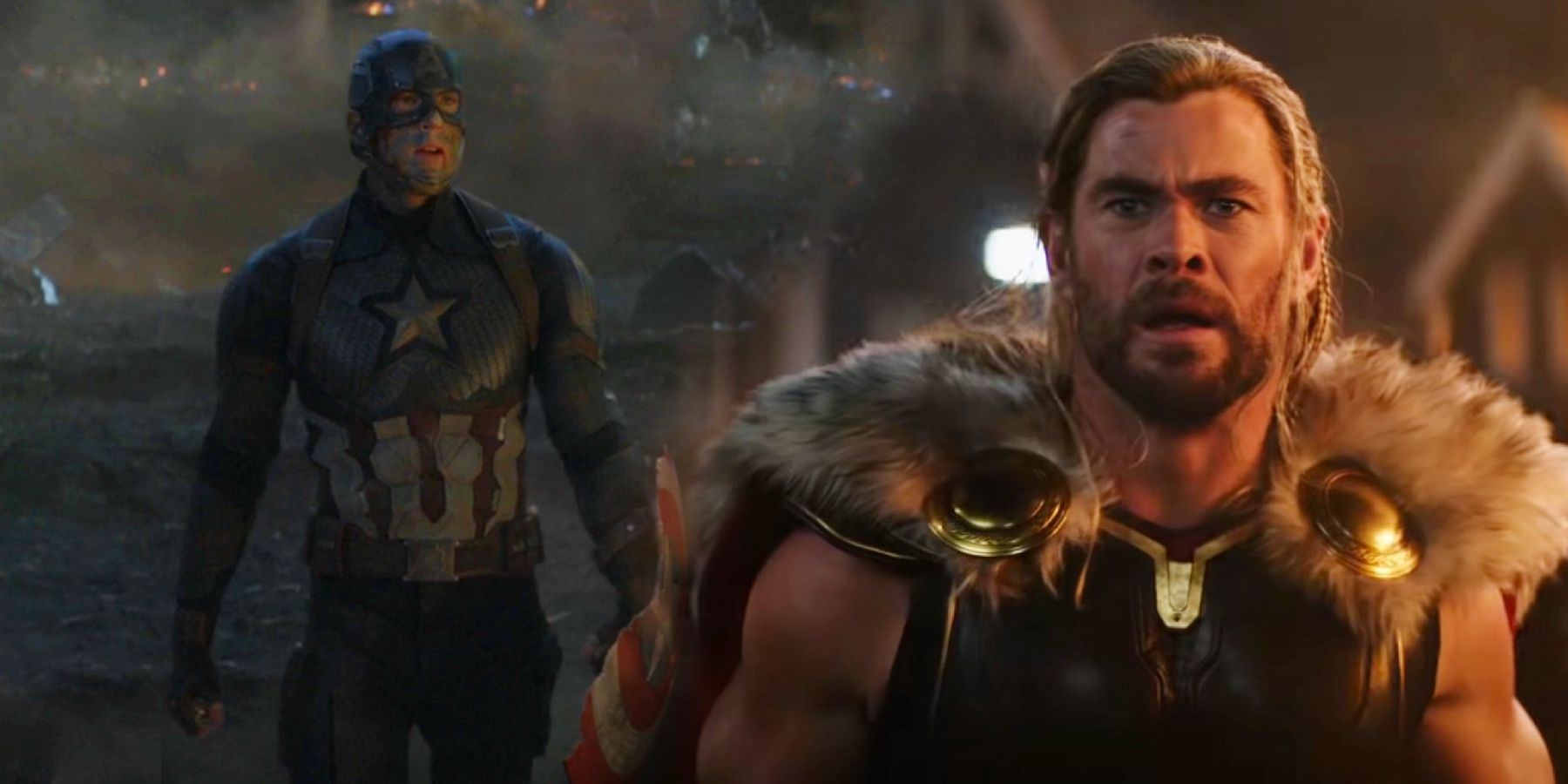 Avengers Endgame Captain America Fights Thanos Broken Shield Thor Love And Thunder