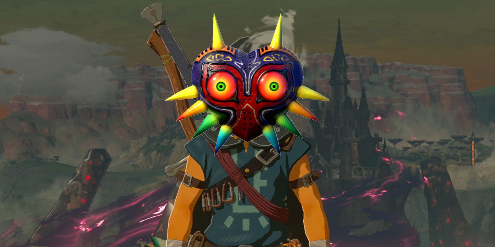 BOTW DLC Doesnt Understand How Powerful Majoras Mask Really Is BOTW Link with Mask