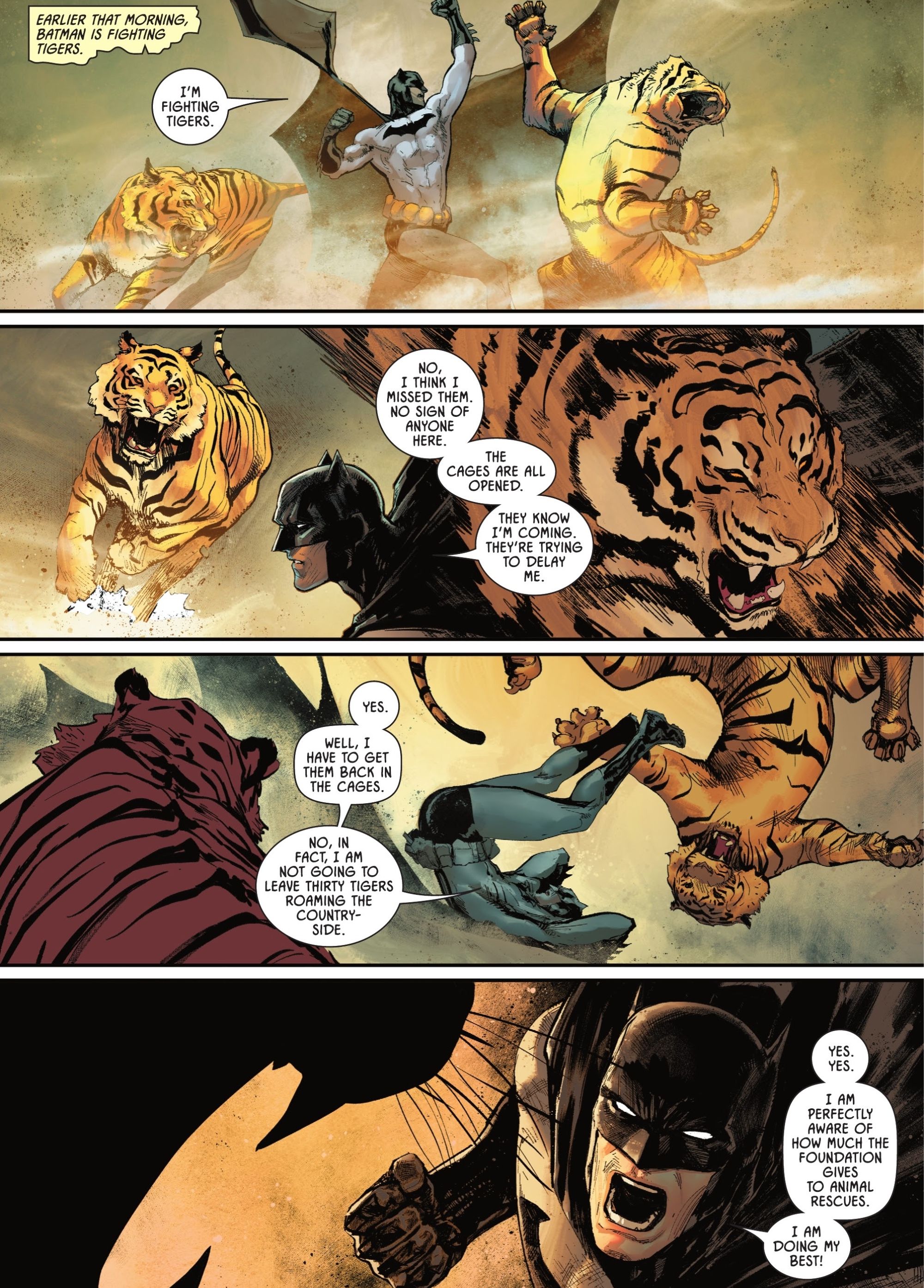 Batman-Fighting-Tigers-In-Killing-Time