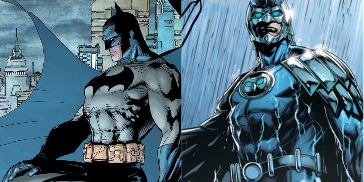 Batman and Owlman look on in DC Comics 