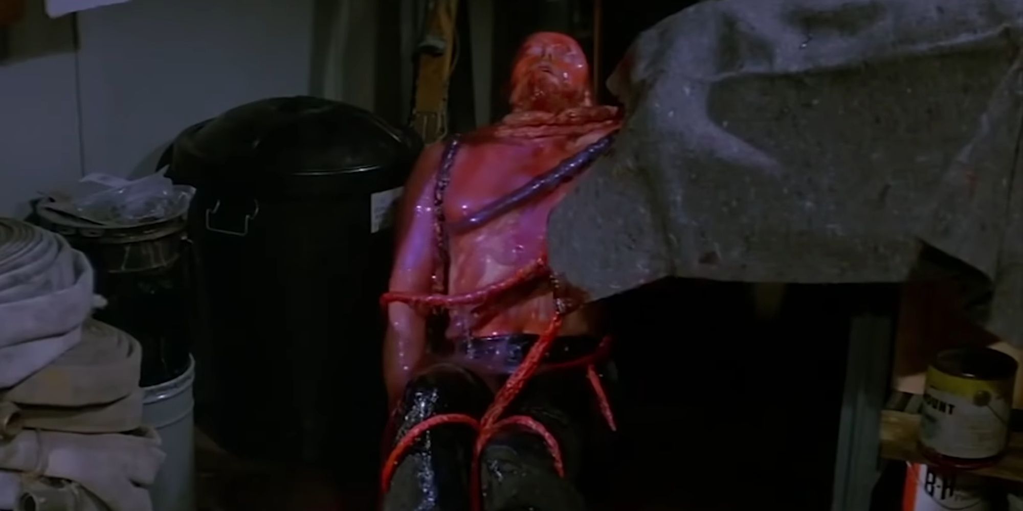 Bennings being assimilated by the Thing in John Carpenters The Thing