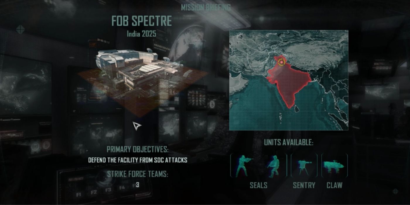 Black Ops 2 Strike Force mission briefing