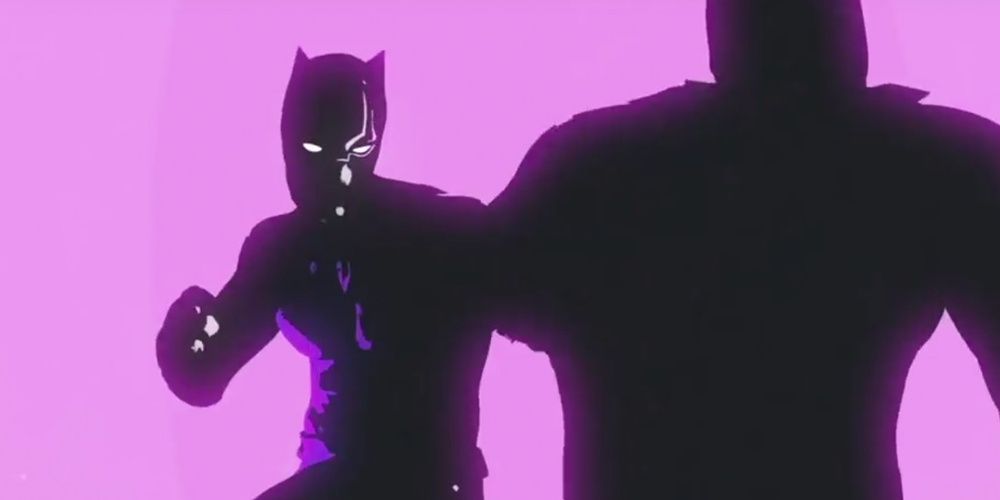 Black Panther fighting enemies in the video for Pray For Me