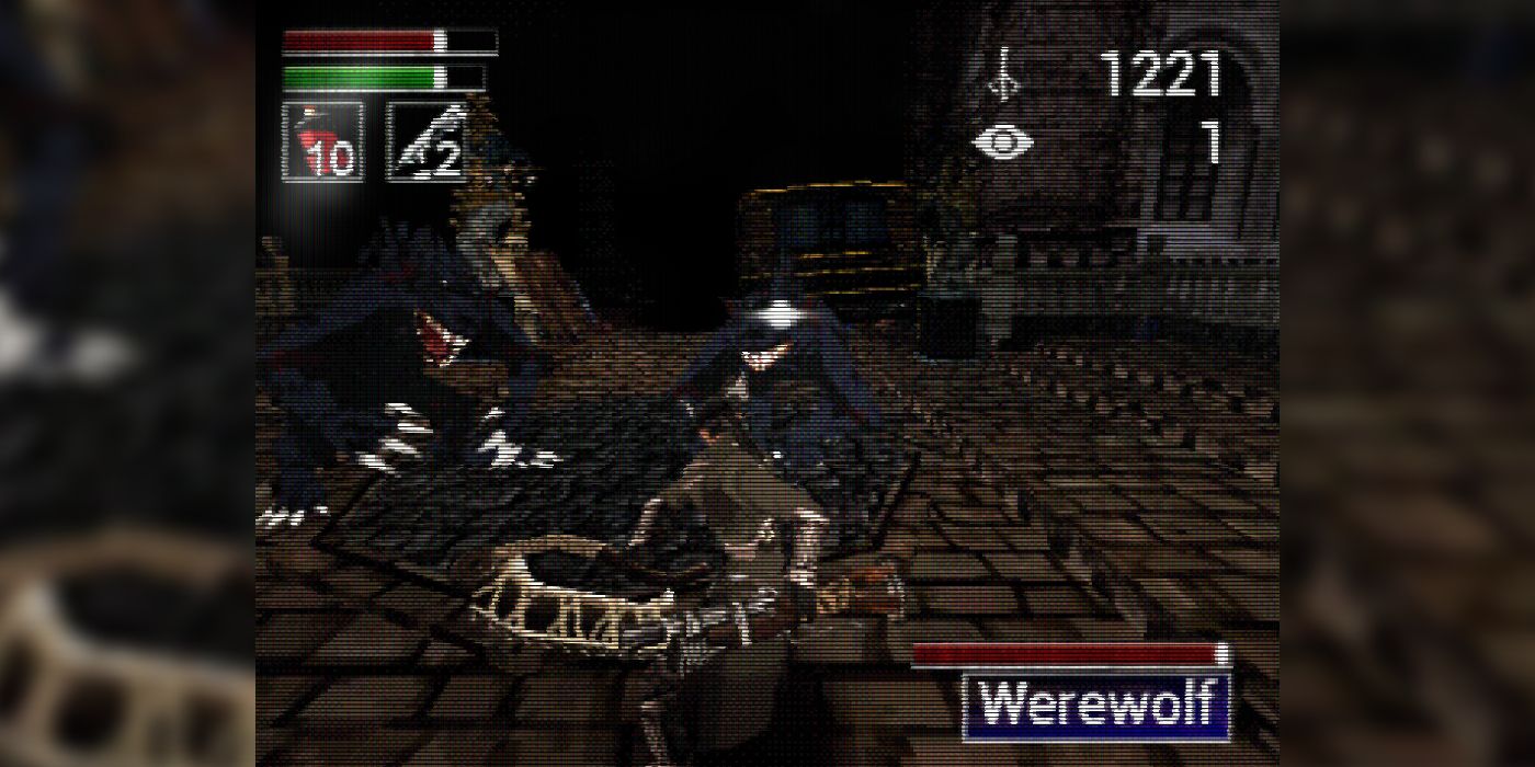A screenshot of the fan-made game Bloodborne PSX.
