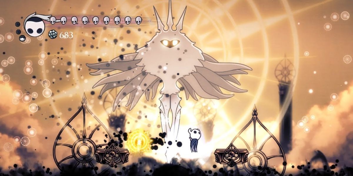 Boss Battle With The Absolute Radiance in Hollow Knight