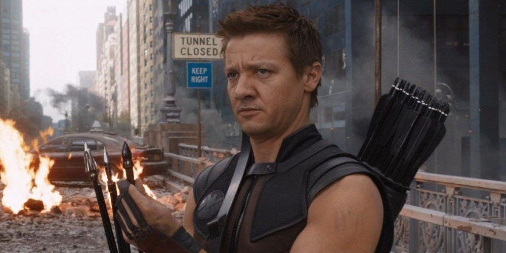 Hawkeye with his arrows in The Avengers