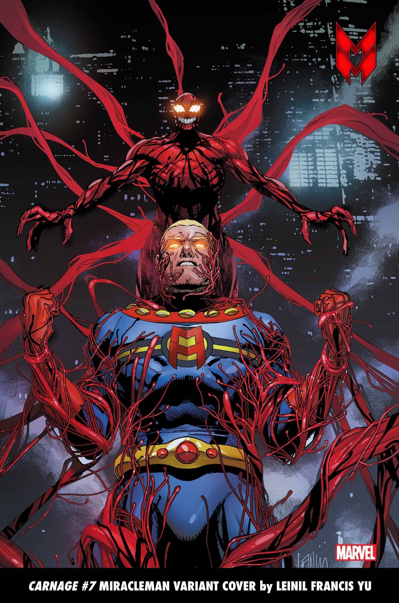 CARNAGE 7 MIRACLEMAN VARIANT COVER by LEINIL FRANCIS YU