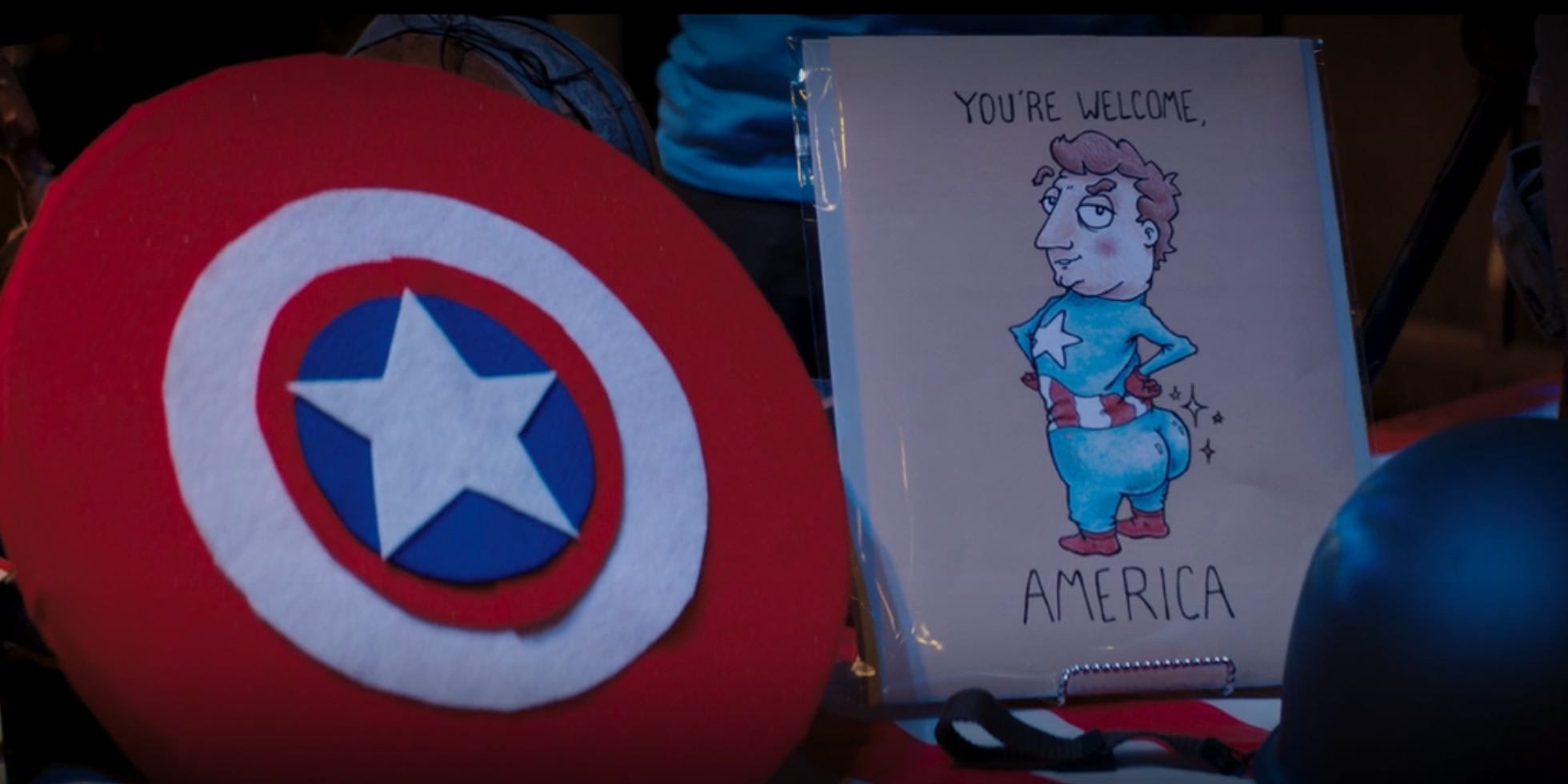 Captain America's Ass in Ms. Marvel episode 1.