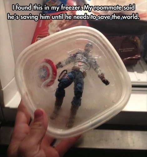 Captain America Freeze Meme