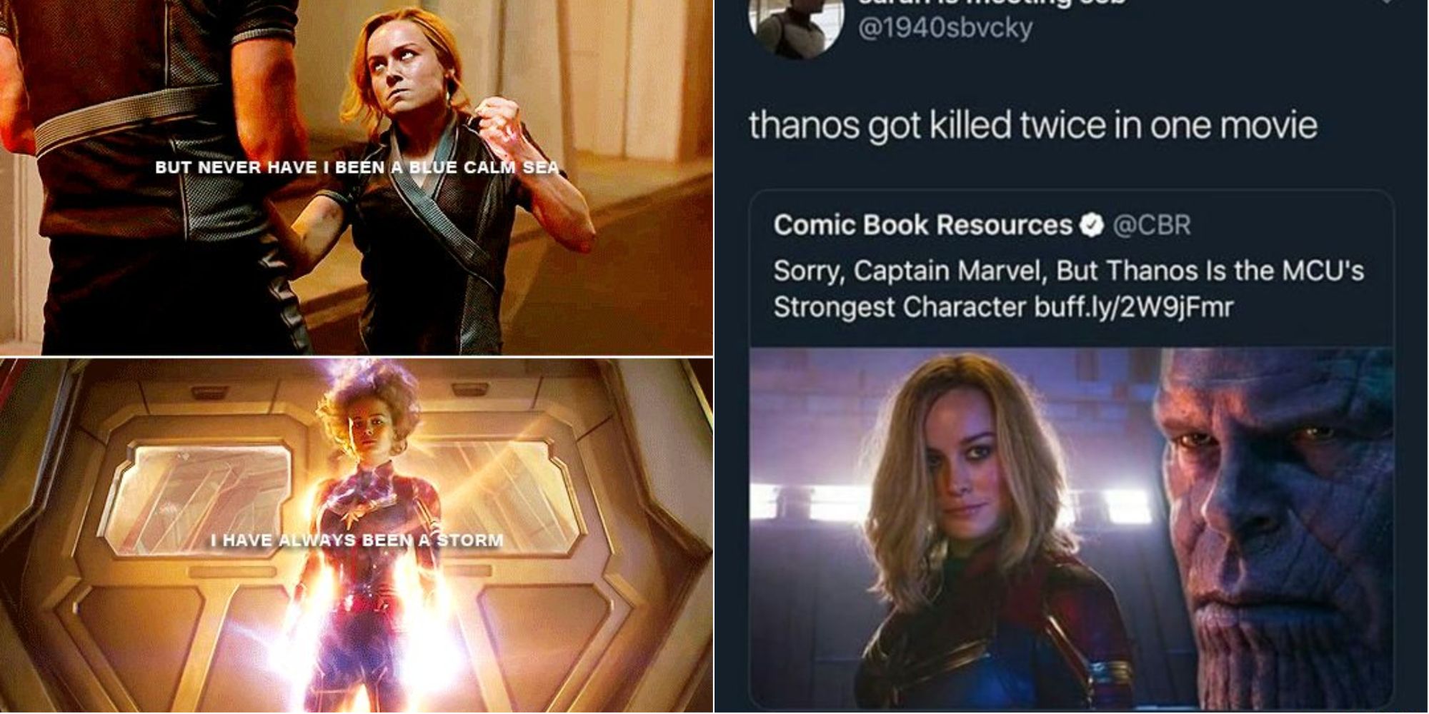 Memes about Carol as Captain Marvel.