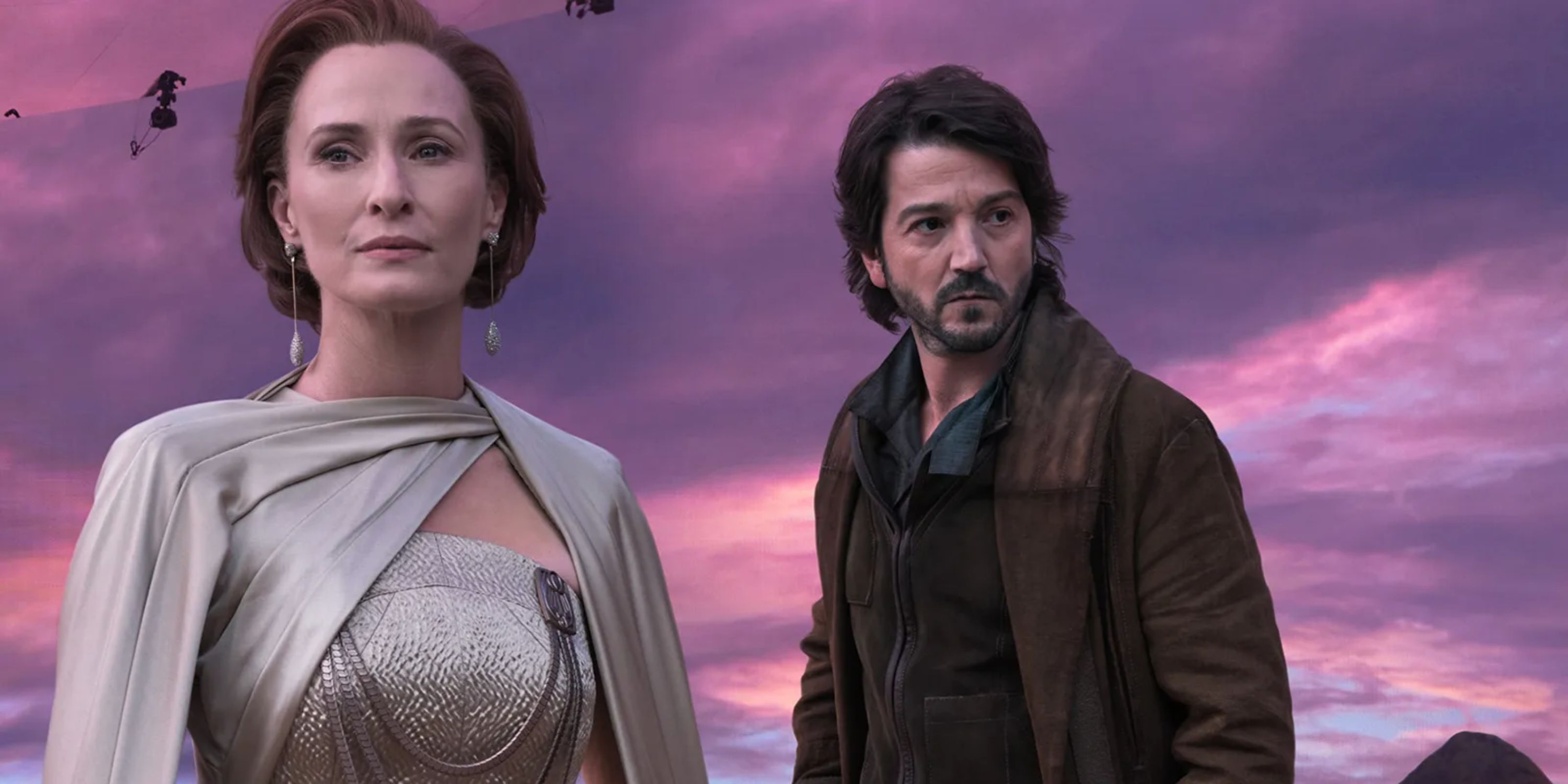 Cassian Andor and Mon Mothma in Andor Promotional Photo
