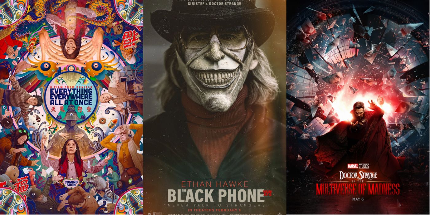 Featured Image Everything Everywhere All At Once, Black Phone, Doctor Strange In The Multiverse of Madness Posters