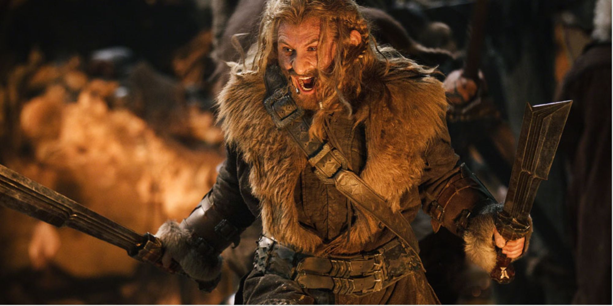 Fili on the battlefield in The Hobbit