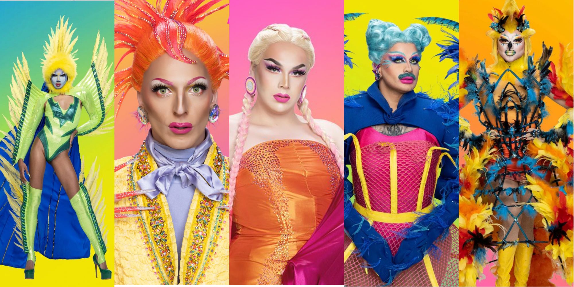 Split Image of 5 of Canada's Drag Race season 3 queens