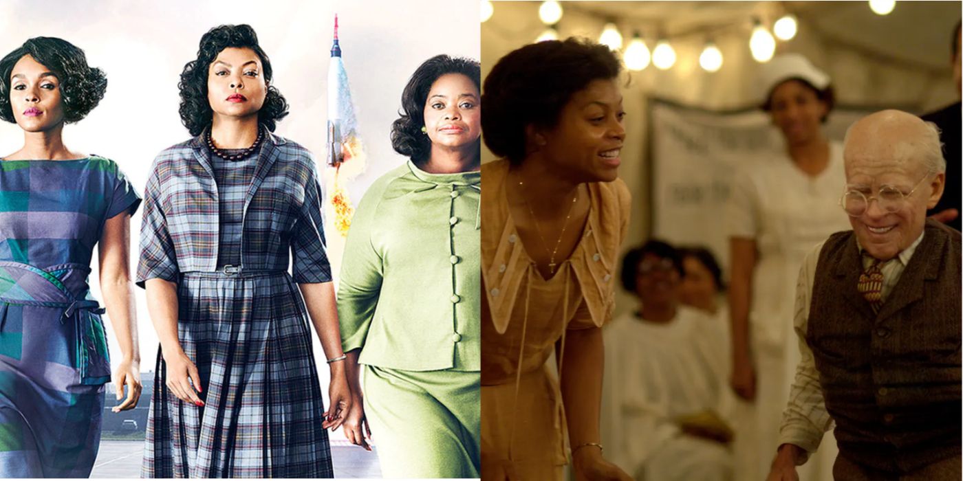 Split image of Hidden Figures and The Curious Case of Benjamin Button