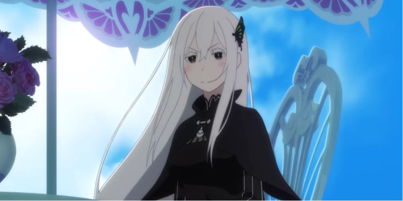 Echidna frowning and looking anooyed in Re:Zero