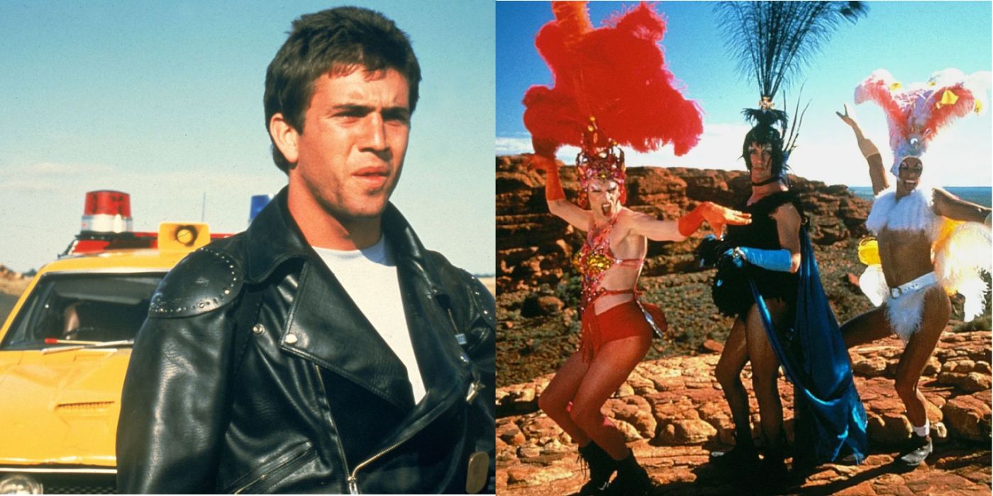 Split image of Mad Max and Priscilla Queen of the Desert
