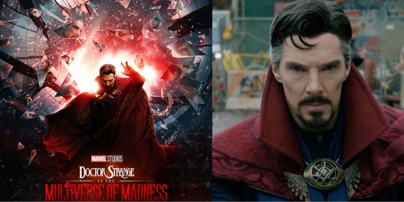 Split Image Doctor Strange In The Multiverse Of Madness Poster and Doctor Strange