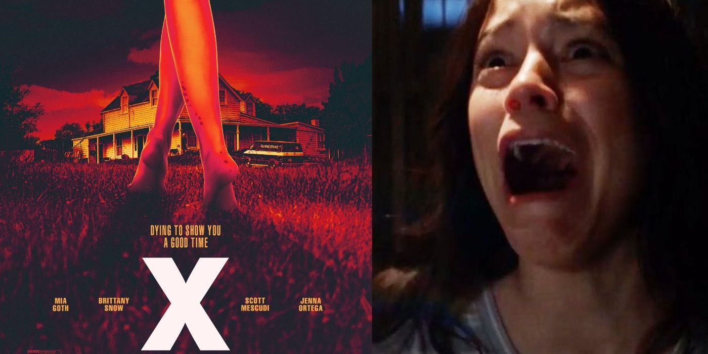 Split Image X Movie Poster and Lorraine Screaming