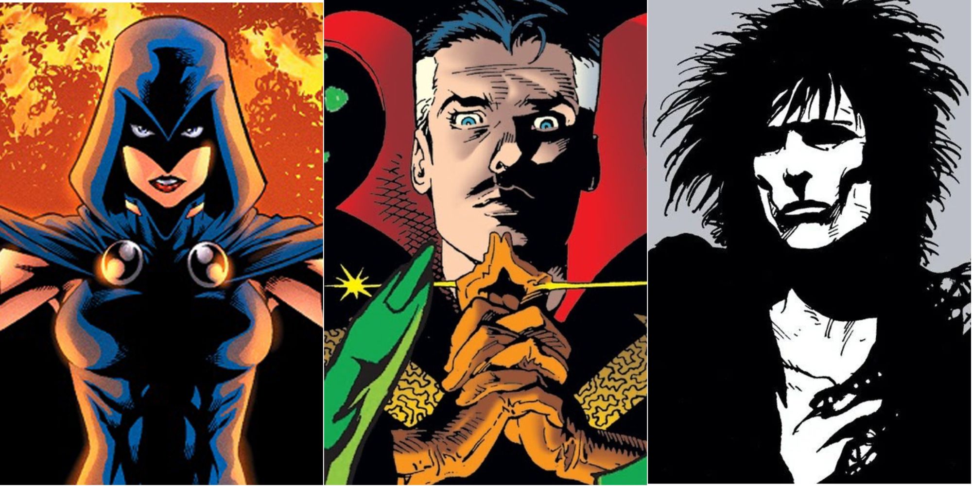 Three famous wizards from comic books