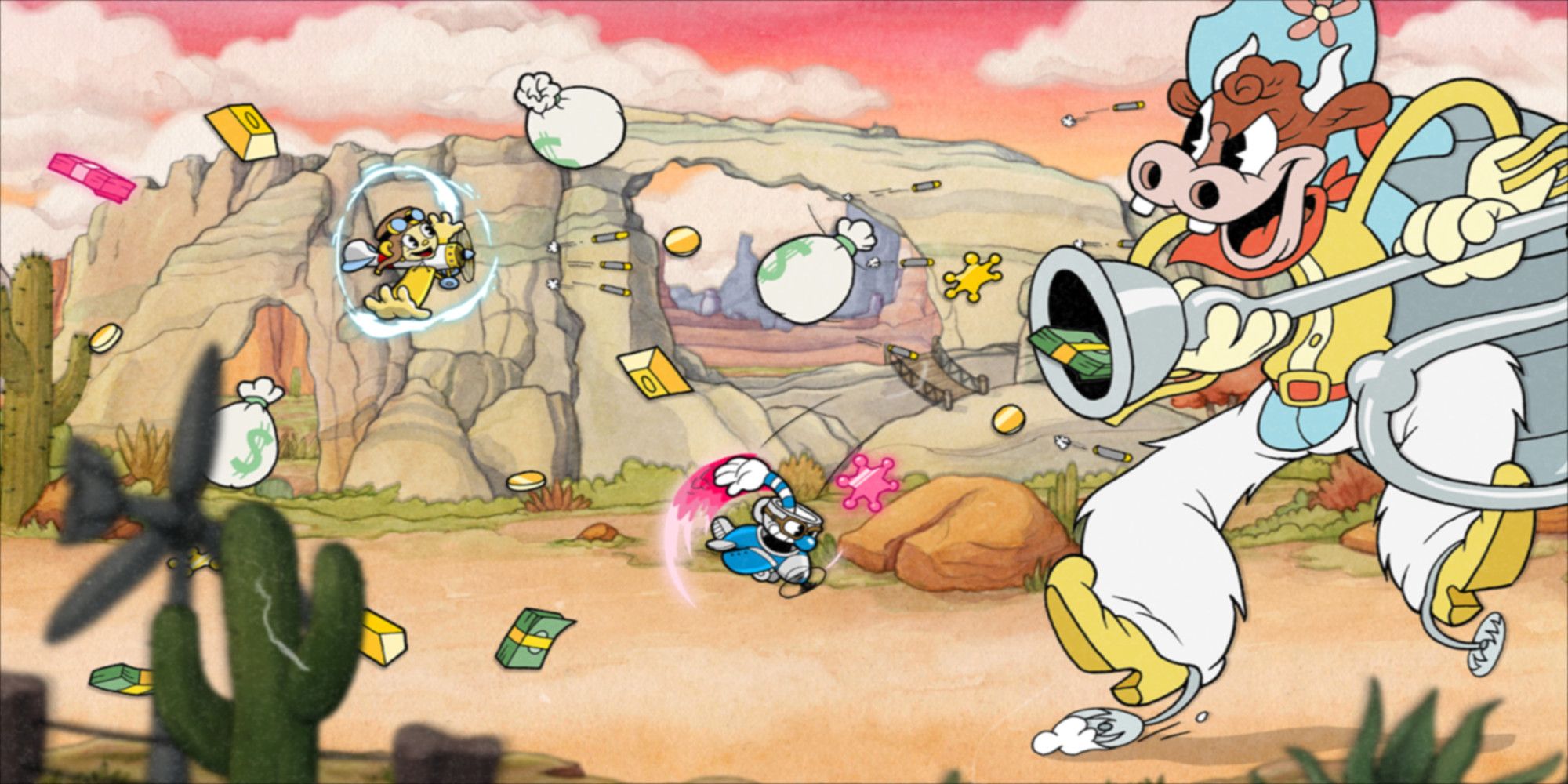 One of the boss fights from Cuphead&rsquo;s DLC