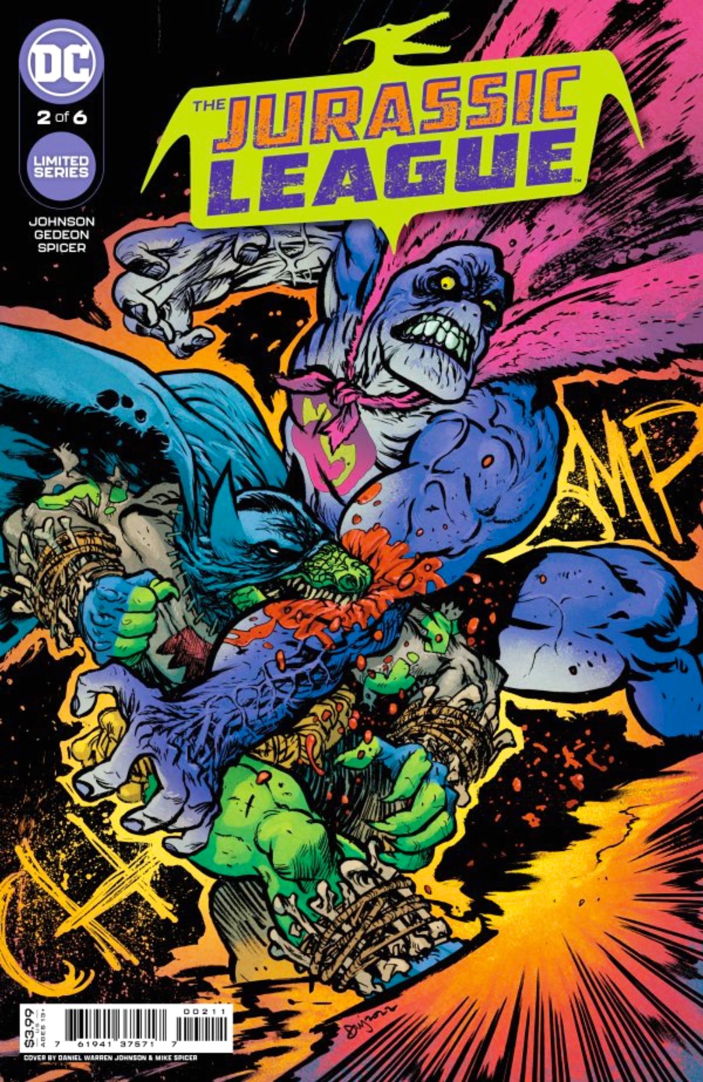 DC Jurrassic League 2 Cover Art