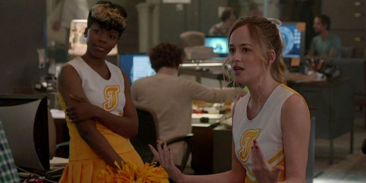 Dakota Johnson playing an undercover student in 21 Jump Street