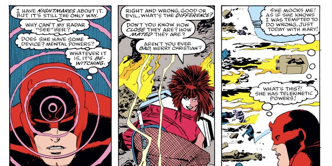 Daredevil meets Typhoid Mary in Daredevil #254