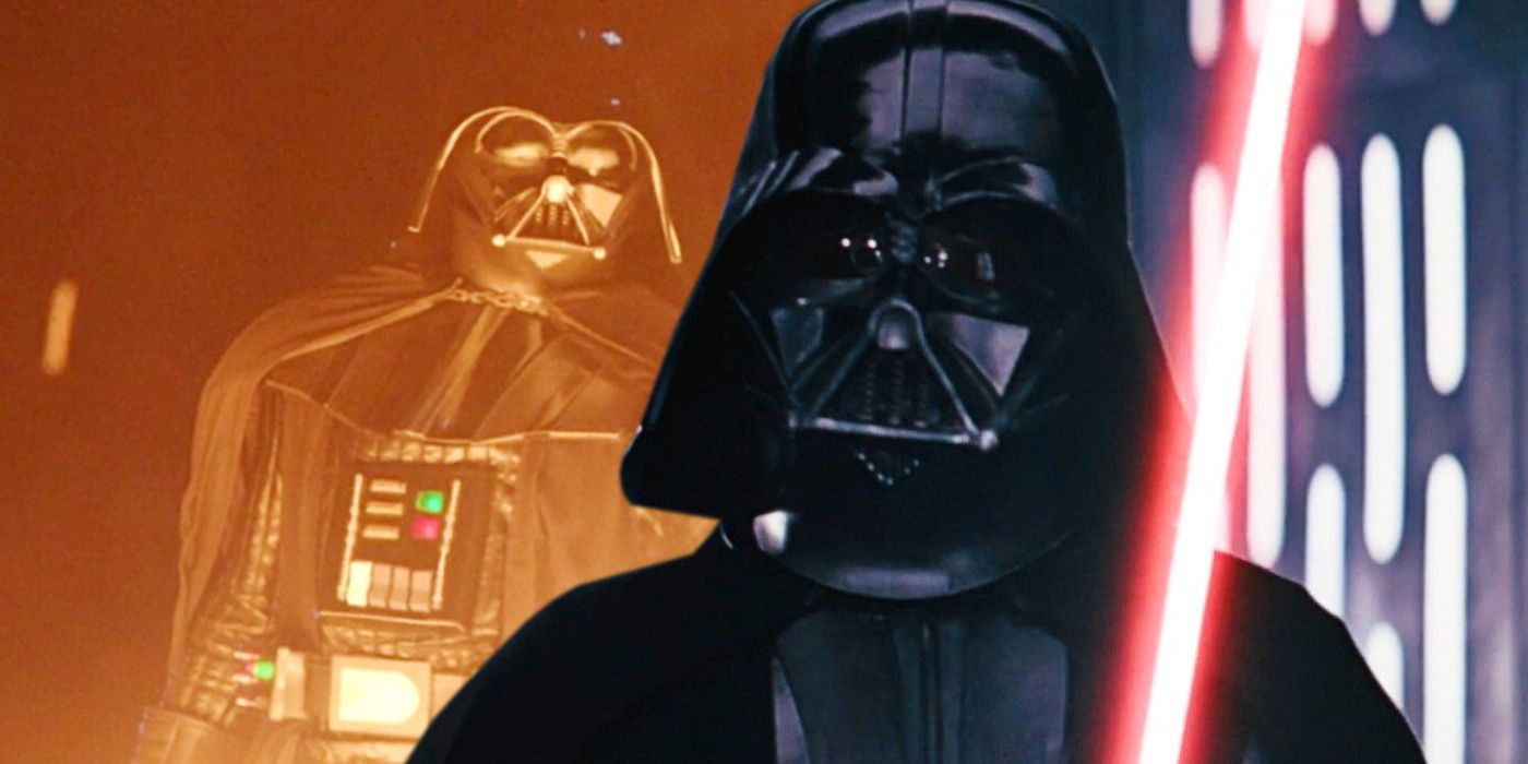 Darth Vader in Obi-Wan Kenobi and Star Wars A New Hope