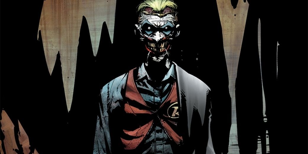 Joker wearing Robin&rsquo;s outfit