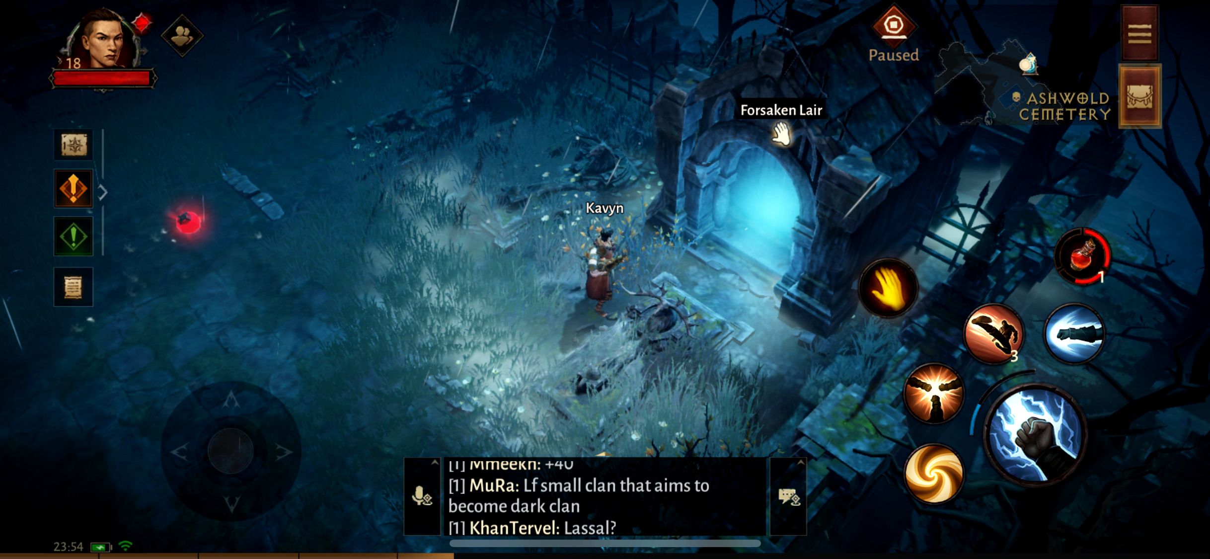 Diablo Immortal adventurer finds Hidden Lair in graveyard