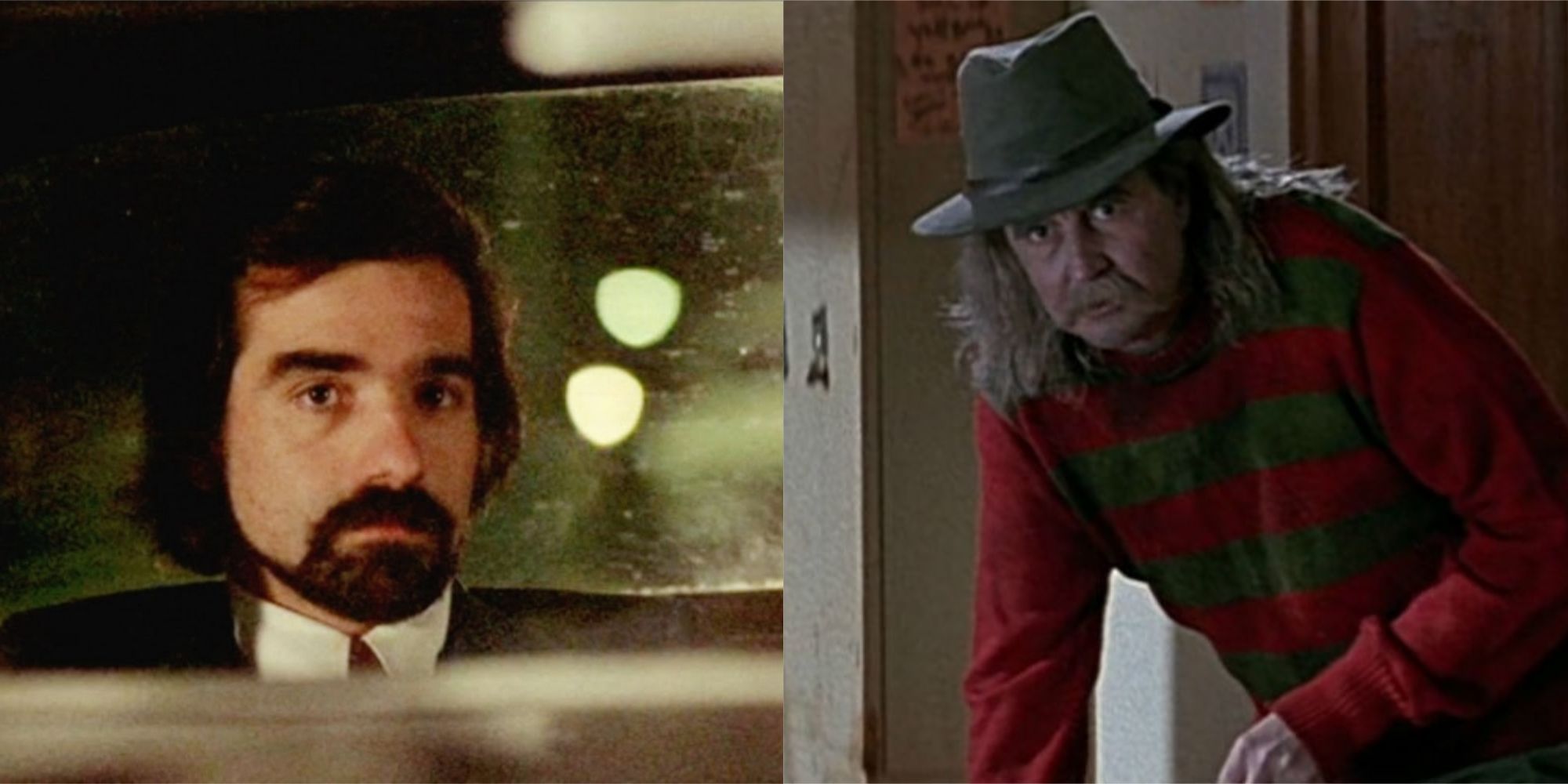 Split image of Martin Scorsese and Wes Craven