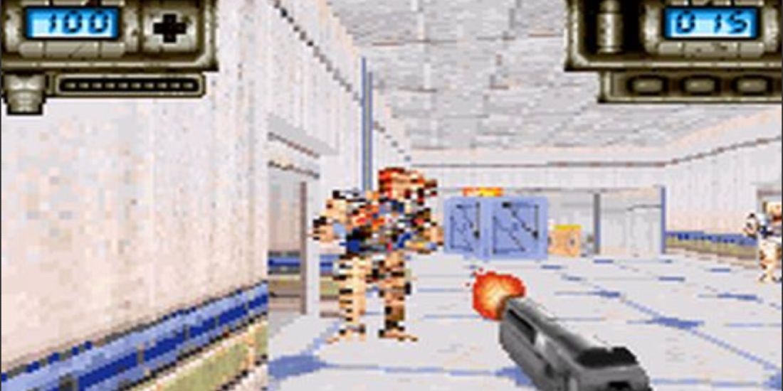 A screenshot of the GameBoy Advance Game Duke Nukem Advance.