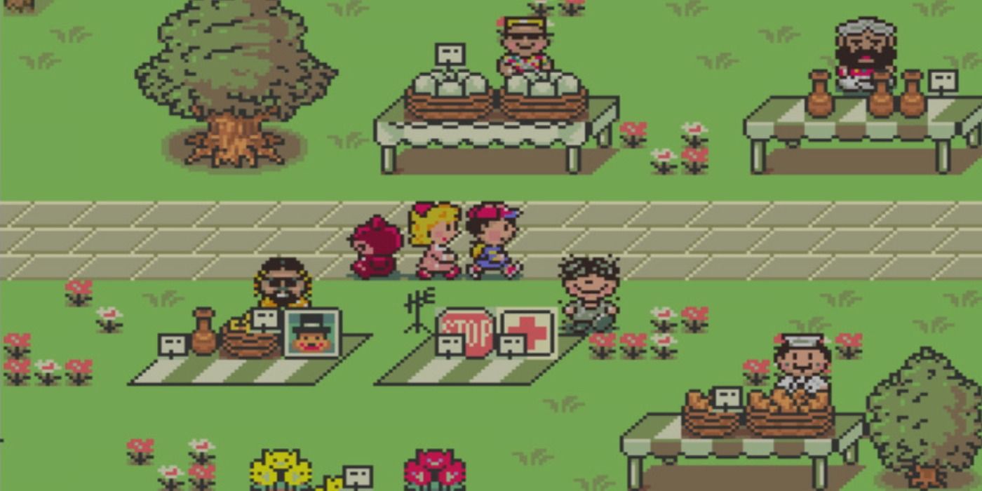 EarthBound Super Nintendo Town Cover