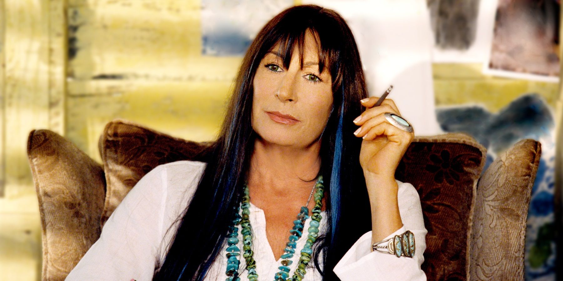 Eleanor smokes a cigarette in The Life Aquatic